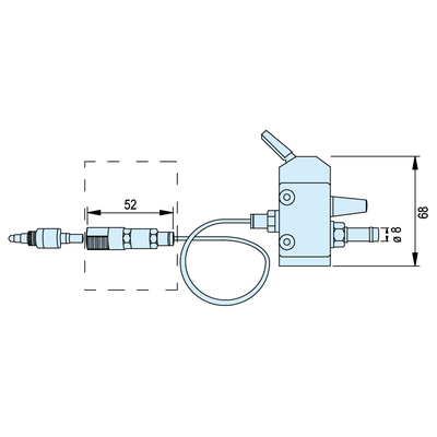 Rapid-action coupling hose side (B)